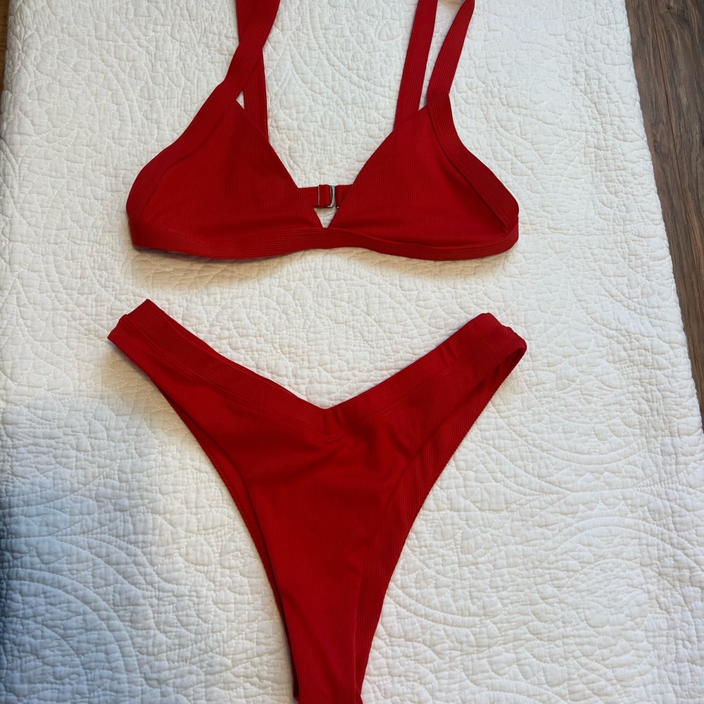 Red Women's Bikini Set
